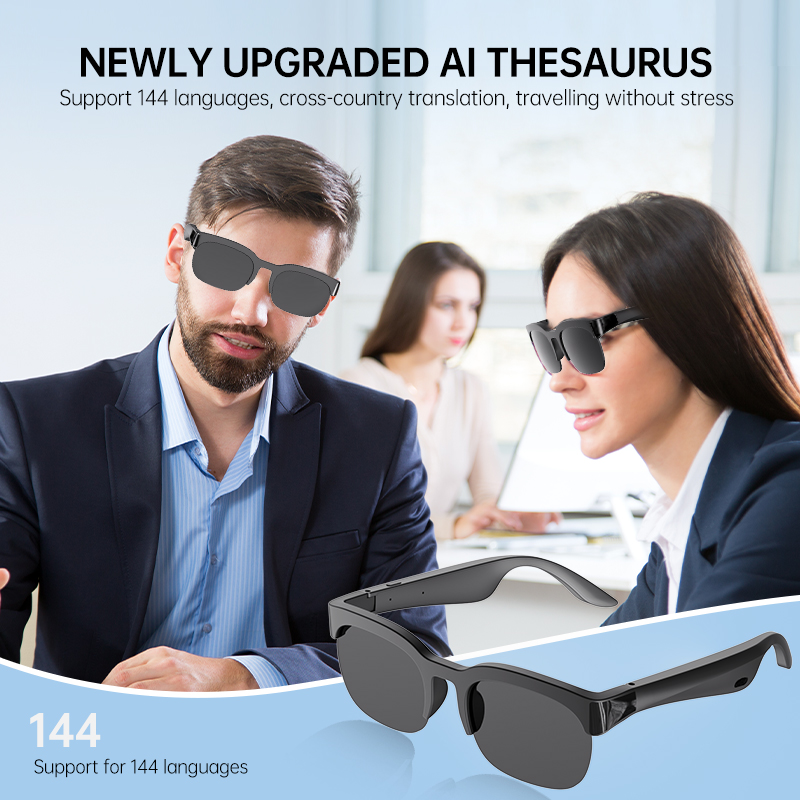 Умные очки с костной проводимо – обзор и цена Smart Glasses Lens